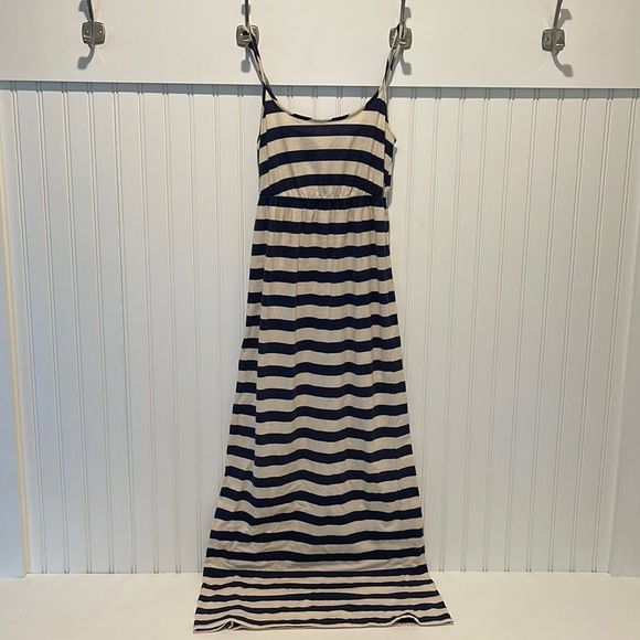 Pink Rose Dresses & Skirts - Pink Rose Maxi Dress-Navy/cream striped. Size 6 Casual